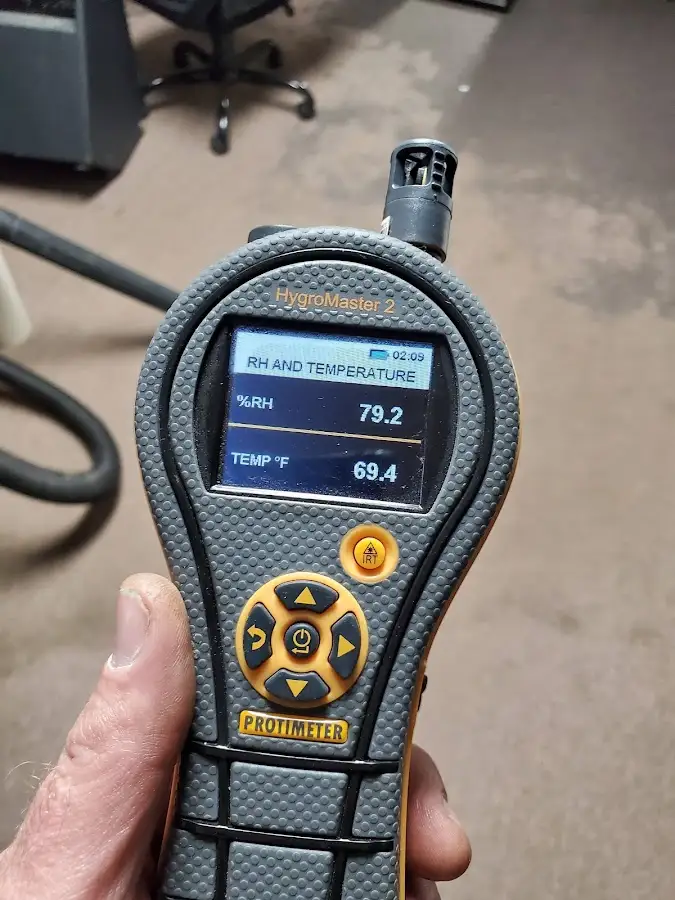 Moisture meter humidity assessment for Fire & Smoke Damage Restoration in Brier